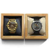 Wood Bracelet Watch Display Stand with Pillow