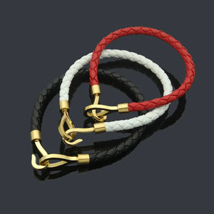 Stainless Steel Women Bracelet with Red String