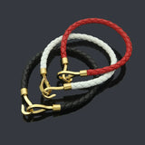 Stainless Steel Women Bracelet with Red String