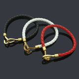 Stainless Steel Women Bracelet with Red String