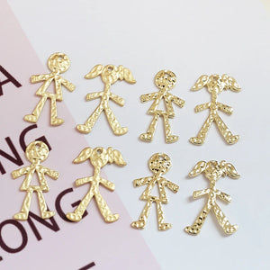 40pcs Cartoon Girls/Boys Alloy Charms - DIY Jewelry Earring/Pendant Accessory