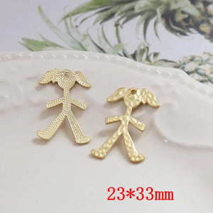 40pcs Cartoon Girls/Boys Alloy Charms - DIY Jewelry Earring/Pendant Accessory