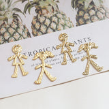40pcs Cartoon Girls/Boys Alloy Charms - DIY Jewelry Earring/Pendant Accessory
