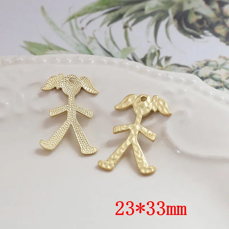 40pcs Cartoon Girls/Boys Alloy Charms - DIY Jewelry Earring/Pendant Accessory