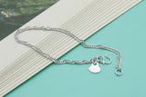 925 Silver Water Bracelet Charm Solid Silver Jewelry Birthday Bijoux
