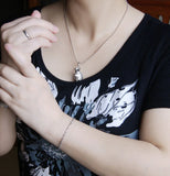 925 Silver Water Bracelet Charm Solid Silver Jewelry Birthday Bijoux