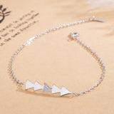Women's 925 Silver Bracelet Geometric Element Original Solid Silver Jewelry