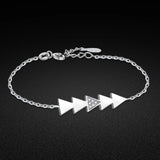 Women's 925 Silver Bracelet Geometric Element Original Solid Silver Jewelry