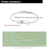 Women's 925 Silver Bracelet Geometric Element Original Solid Silver Jewelry
