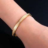Titanium Stainless Steel Punk Love Bracelets Bangle for Couple