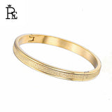 Titanium Stainless Steel Punk Love Bracelets Bangle for Couple