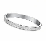 Titanium Stainless Steel Punk Love Bracelets Bangle for Couple