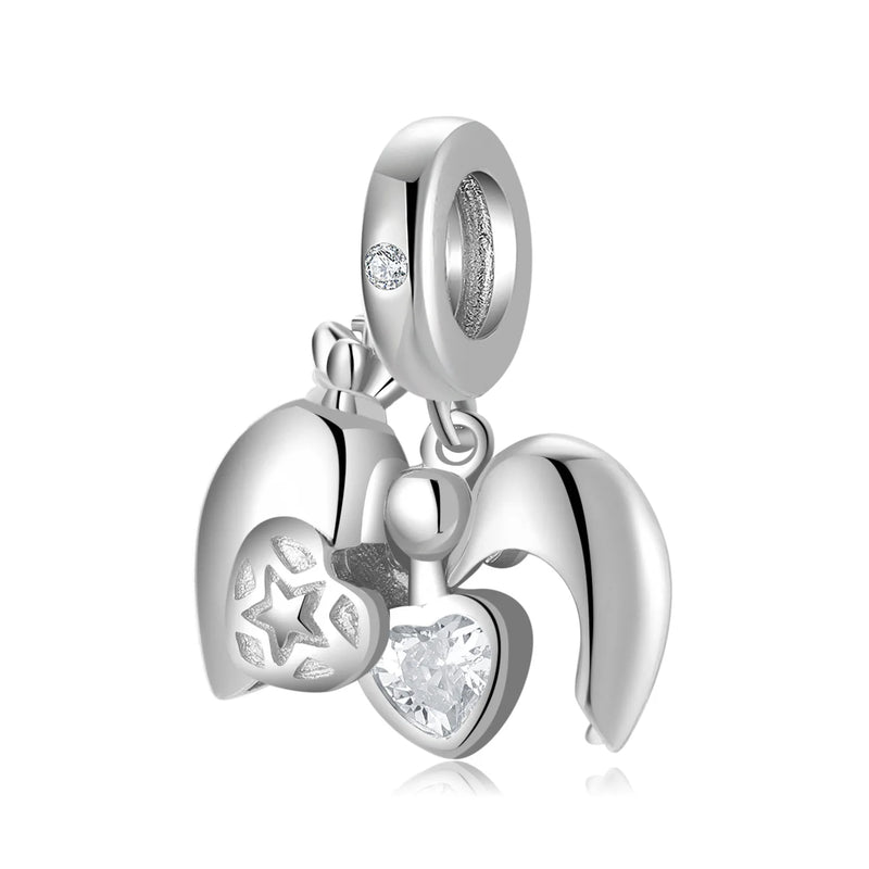 Love Beads Love Lock 925 Sterling Silver Pendant Bracelet DIY Accessories