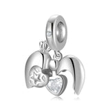 Love Beads Love Lock 925 Sterling Silver Pendant Bracelet DIY Accessories