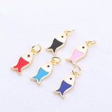 Wings Sandwich Necklace Pendant Copper Fish Pendant