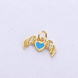 Wings Sandwich Necklace Pendant Copper Fish Pendant