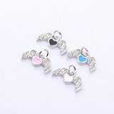 Wings Sandwich Necklace Pendant Copper Fish Pendant