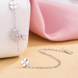 925 Silver Bracelet with Grass Pendant
