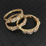 Crystal Rhinestone Bracelet, Zinc Alloy, Fine Engraved, Women's Jewelry