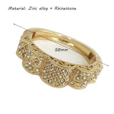 Crystal Rhinestone Bracelet, Zinc Alloy, Fine Engraved, Women's Jewelry