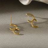 S925 U Shape Hoop Earring Sterling Silver 18k Plated Jewelry for Ear