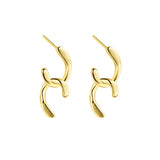 S925 U Shape Hoop Earring Sterling Silver 18k Plated Jewelry for Ear