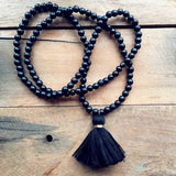 Simple Tassel 8MM Wooden Beads Necklace Harajuku Accessory Gift