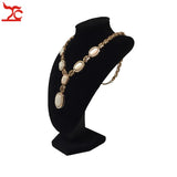 Velvet Jewelry Display Bust Mannequin Rack Necklace Pendant Bracelet Organizer