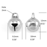 Simsimi Small Bells 6mm 8mm 10mm Jingle Bell Jewelry Pendants Charm 100pcs