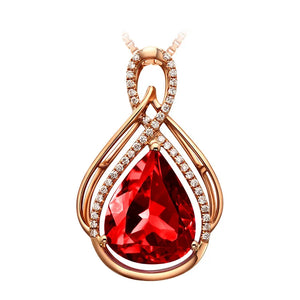 Simulated Amethyst Sapphires Gemstone Pendant Charm