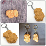 Fried Food Pattern Key Chain Novel Chicken Pendant