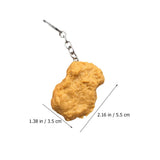 Fried Food Pattern Key Chain Novel Chicken Pendant