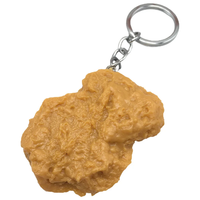 Fried Food Pattern Key Chain Novel Chicken Pendant