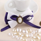 Simulated Pearl 13*18mm/18*25mm Oval Half Cut Faux Pearl Beige/White Bead