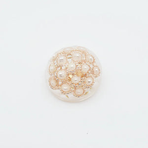 Simulated Pearl Resin Buttons DIY Accessories Dress Clothes Jewelry