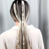 Simulated Pearl Tassel Bridal Wedding Hair Clip