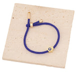 Simulated Pearl Stone Bead Bracelet Evil Eye Charm Jewelry Gift