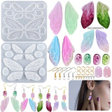 Butterfly Wings Silicone Mold 4 Pairs DIY Resin Making Jewelry Keychain