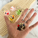 Ice Cream Keychain Pendant Fun Food Play Milk Tea Cup Bag Charm