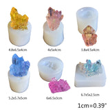 Stone Crystal Cluster Epoxy Resin Mold Silicone Mould DIY Crafts