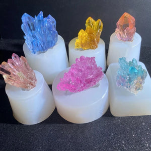 Stone Crystal Cluster Epoxy Resin Mold Silicone Mould DIY Crafts