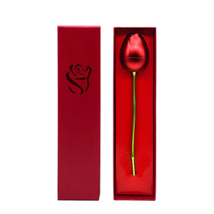 Rose Ring Box Wedding Ceremony Necklaces Bearer Case Jewelry Holder