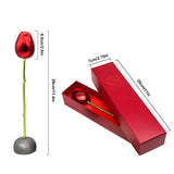 Rose Ring Box Wedding Ceremony Necklaces Bearer Case Jewelry Holder