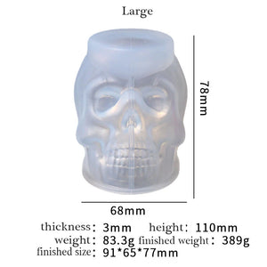 Scarface Skull Crystal Epoxy Resin Mold Halloween Party Props