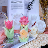 Tulip Flower DIY Epoxy Resin Mold Candle Tool Gift