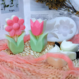 Tulip Flower DIY Epoxy Resin Mold Candle Tool Gift