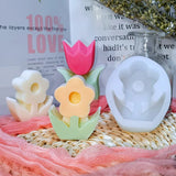 Tulip Flower DIY Epoxy Resin Mold Candle Tool Gift