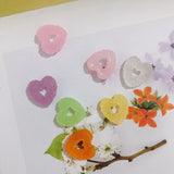 Sugar Hollow Love Peach Resin Patch DIY Jewelry Earrings 10pcs