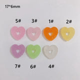 Sugar Hollow Love Peach Resin Patch DIY Jewelry Earrings 10pcs