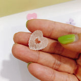 Sugar Hollow Love Peach Resin Patch DIY Jewelry Earrings 10pcs